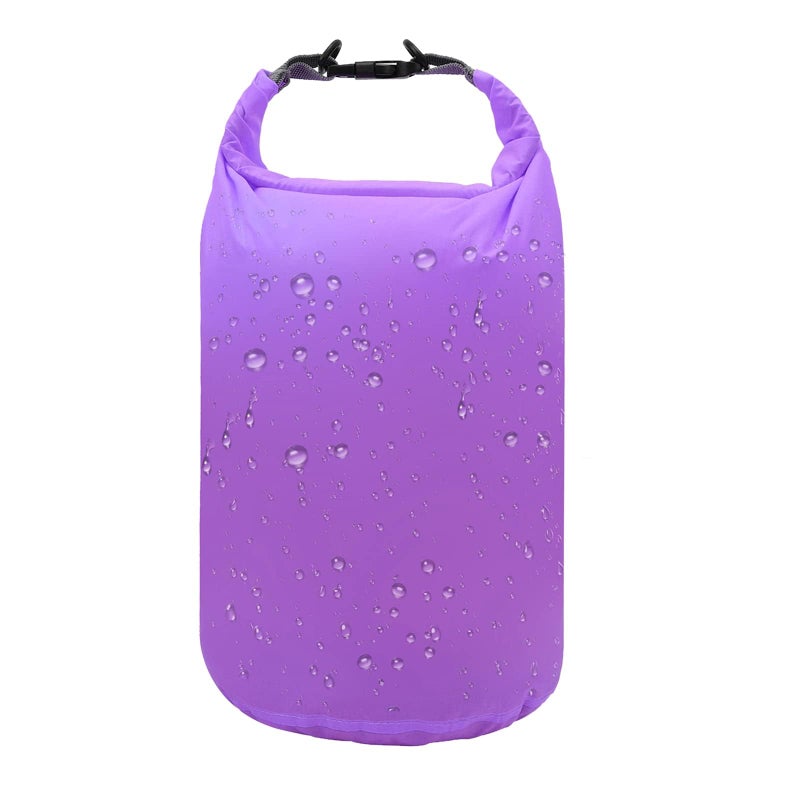 R2Depot Waterproof Dry Bag  5L/10L/20L/40L/70L Dry Storage Bag for Kayaking  Gym  Hiking  Swimming (Purple  10L) - Image 1